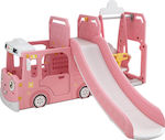 Fun Baby Παιδότοπος Σπιτάκι - Λεωφορείο 116x60x98εκ. Ροζ