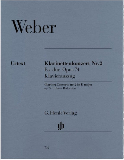 G. Henle Verlag Weber - Clarinet Concerto Παρτιτούρα για Πνευστά N.2 Eb maj op.74