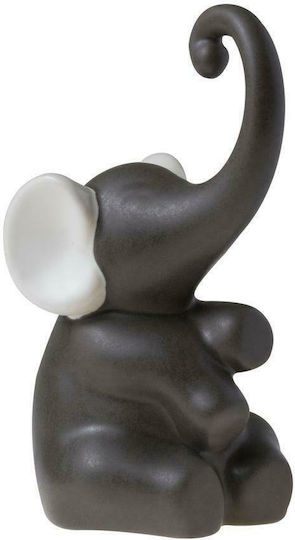 HFA Decorativ Elefant din Material Ceramic în Gri 16cm 1buc HFA Decorativ Elefant din Material Ceramic în Gri 16cm 1buc