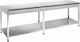 Niki Inox Ανοξείδωτο Τραπέζι Μ209xΒ70xΥ88cm