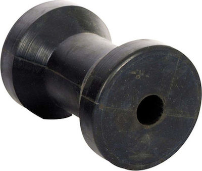 Eval Roller for Trailer Rubber keel 120x80x17mm Black