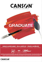 Canson Μπλοκ Σχεδίου Graduate Oil & Acrylic A4 ...