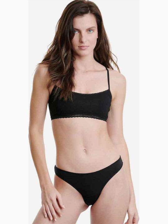 Rio Bamboo Damen Slip 2Pack Schwarz