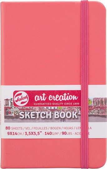 Royal Talens Μπλοκ Σχεδίου Sketchbook Art Creation Sketch Book 9x14cm Κοραλί