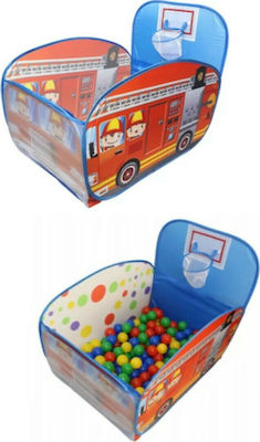 Fun Baby Piscină cu bile Magic Fire Truck Ball Pit 2 Σε 1 50x17x41cm. Albastru