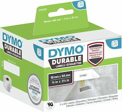 Dymo 450 Αυτοκόλλητες Ετικέτες σε Ρολό για Εκτυπωτή Ετικετών 19x64mm 2τμχ