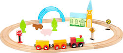 Small Foot City Country Railroad Set with Train made of Wood for 3++ Years