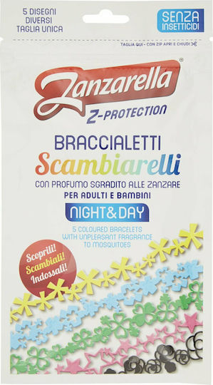 Coswell Zanzarella Z-Protection Night & Day Insektenschutzmittel Armbänder für Kinder 5Stück