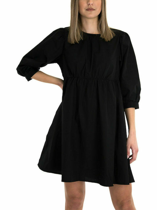 Only Mini All Day Φόρεμα Βαμβακερό Μαύρο