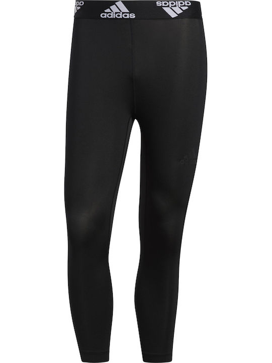 adidas Techfit 3/4 3-Stripes Мъжки Спортни Клинове Компресия Capri Черен