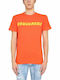 Dsquared2 Herren T-Shirt Kurzarm Orange