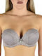Extra Pizzo Mocha Sutien Push Up cu Baloane EXTRA PIZZO STRAPLESS