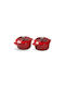 Woll Γάστρα Στρογγυλή Μαντεμένια Chili Red 10x10cm 2τμχ
