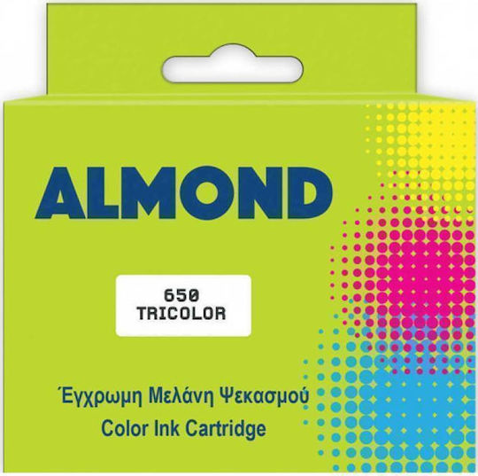 Almond Συμβατό Μελάνι Εκτυπωτή InkJet HP 650 CZ102AE 8ml Πολλαπλό (Color) 1τμχ