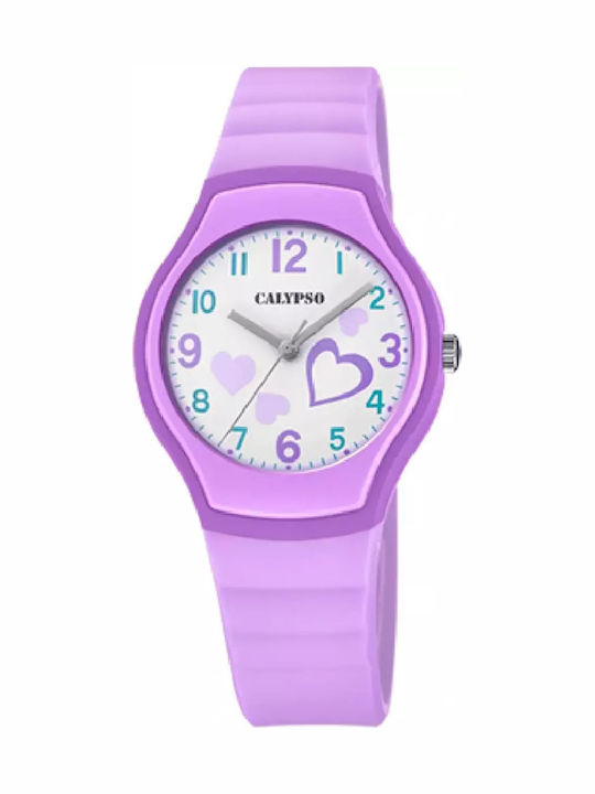 Calypso Παιδικό Αναλογικό Ρολόι 32mm Μωβ