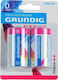 Grundig Power++ Αλκαλικές Μπαταρίες D 1.5V 2τμχ