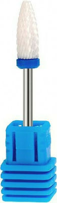 NY-109 Safety Nail Drill Ceramic Bit with Cone Head Blue