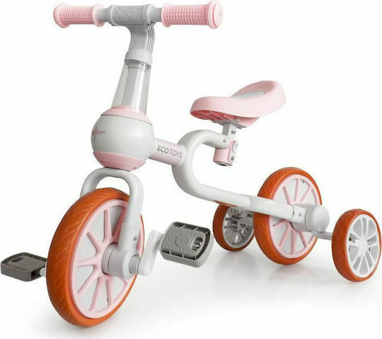 Ecotoys Bicicletă de Echilibru pentru Copii Roz