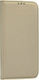 Versa Smart Magnet Book Synthetisches Leder Gold (Redmi 9)