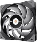 Thermaltake Toughfan 12 Turbo High Static Pressure Radiator Gehäuselüfter 120mm mit Verbindung 4-Pin PWM 1Stück Schwarz