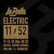 La Bella Electric Blues Set of Nickel Wound Electric Guitar Strings 11 - 52 Inches Medium