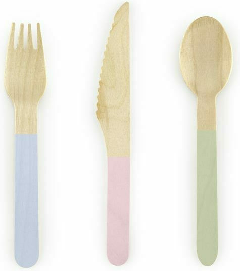PartyDeco Cutlery Party in many colours 15pcs