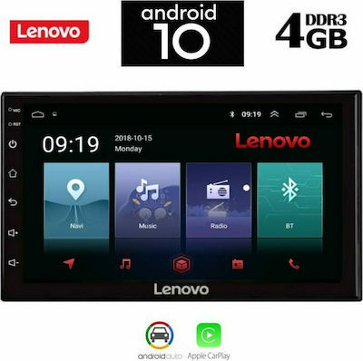 Lenovo Car-Audiosystem 2DIN (Bluetooth/USB/AUX/GPS) mit Touchscreen 7"