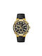 GC Watches Men's Watch 44mm Chronograph Battery with Black Leather Strap