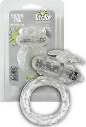 ToyJoy Flutter Vibrating Ring Вибриращ Пръстен Петел Прозрачен