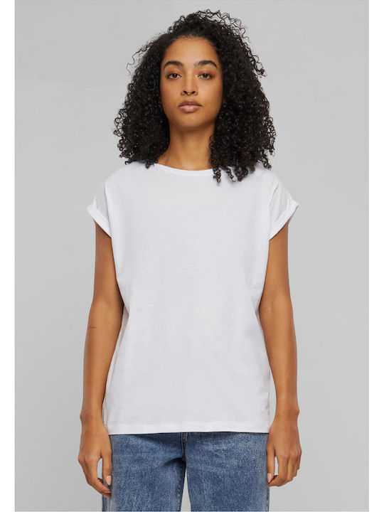 Urban Classics TB771 Damen T-Shirt Weiß