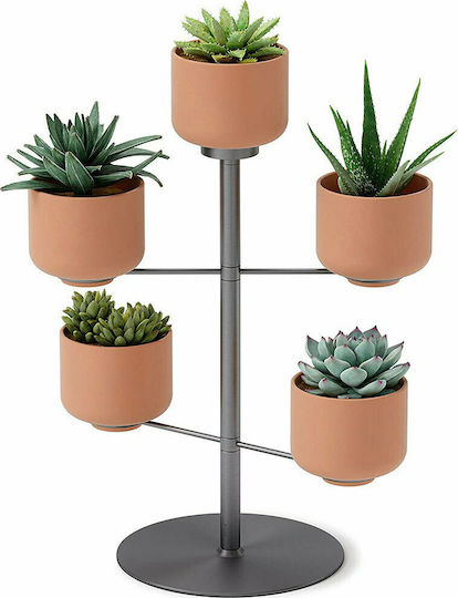 Umbra Terrapota Planter Plant Pot Metal Gray