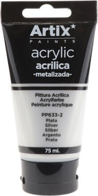 Artix Acrylic Acrylic Paint Set in Silver color Silver 75ml 1pcs PP633-2