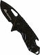 AlpinPro Pocket Knife Black with Blade made of Stainless Steel