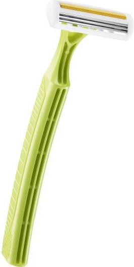BIC Pure 3 Lady Disposable Razors for Body Single Use with 3 Blades & Lubricious Strip Aloe Vera 4pcs
