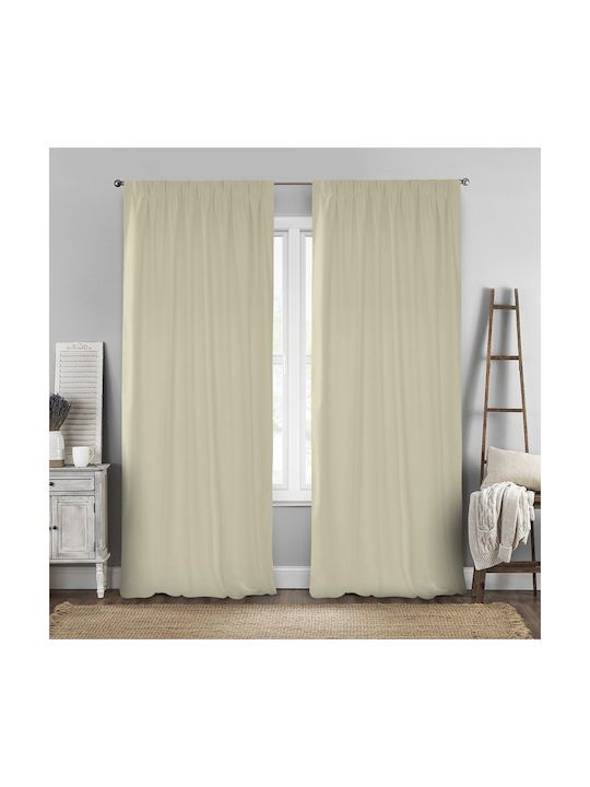 Lino Home Curtain with Pencil Pleat Renas 196 S...