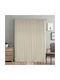 Lino Home Curtain with Pencil Pleat Samos Beige 300x275cm