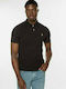 Men's Short Sleeve Blouse Polo Black