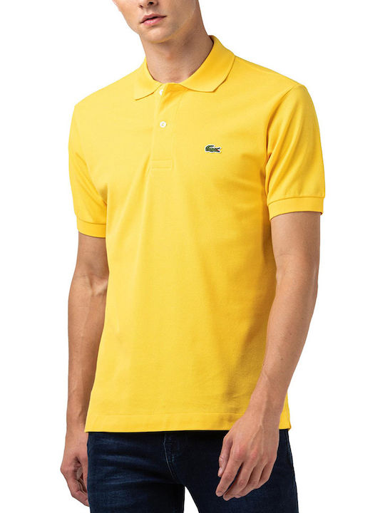 Lacoste Ανδρική Μπλούζα Polo Κοντομάνικη Κίτρινη