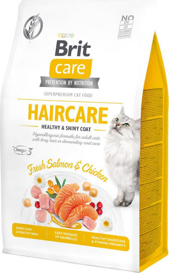 Brit Care Haircare Dry Food Grain-Free for Adult Cats with Chicken 7kg