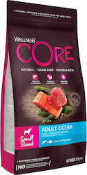 Wellness Core Grain Free Small Adult Ocean 1.5kg Ξηρά Τροφή χωρίς Σιτηρά για Ενήλικους Σκύλους Μικρόσωμων Φυλών με Σολομό και Τόνο