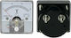 Blow Blow Electric Panel Meter Analog Single-Phase Voltmeter Panel 15V DC (51x51mm) DM-51-215