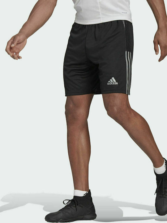 Adidas Tiro Reflective Wording Αθλητική Ανδρική Βερμούδα Μαύρη
