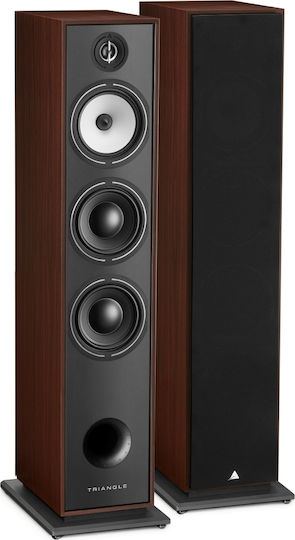 Triangle Borea BR08 Pair of Hi-Fi Speakers Floor 150W 3 No of Drivers W31.4xD20.6xH102cm. Walnut