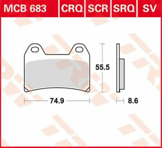 TRW Motorcycle Brake Pads Lukas Brake Pads for Ktm / Yamaha / Aprilia for Aprilia Dorsoduro / Dorsoduro 750 / RST 1000 / RSV 1000 / Tuono / RSV4 Ducati Hypermotard / Monster / Multistrada Ktm DUKE / 640 Duke / 1290 Super Adventure Yamaha XJR