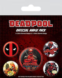 Pyramid International Deadpool Outta The Way Σετ Κονκάρδες 5τμχ Pyramid International Deadpool Outta The Way Σετ Κονκάρδες 5τμχ