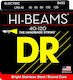 DR Hi-Beams Single Stainless Steel Bass Strings 5 Pieces 40 Inches Light 5-String