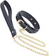 Ns Novelties Bondage Couture Κολάρο σε Μπλε Χρώμα