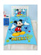 Blanket Velvet Mickey Light Blue 160x220cm