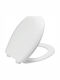 Elvit Plastic Toilet Seat White Universal 44.6cm