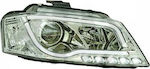 Diederichs Front Lights for Audi A3 8P Tubelight Chrome 08-12 2pcs